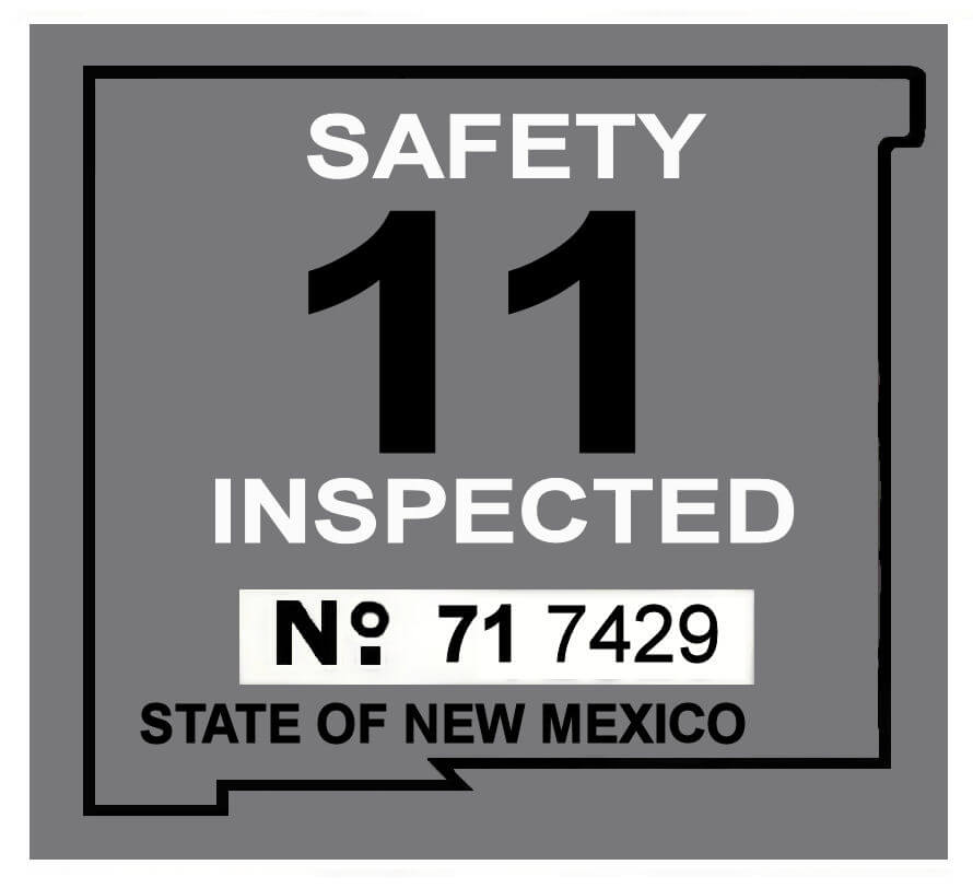 (image for) 1971 New Mexico INSPECTION Sticker